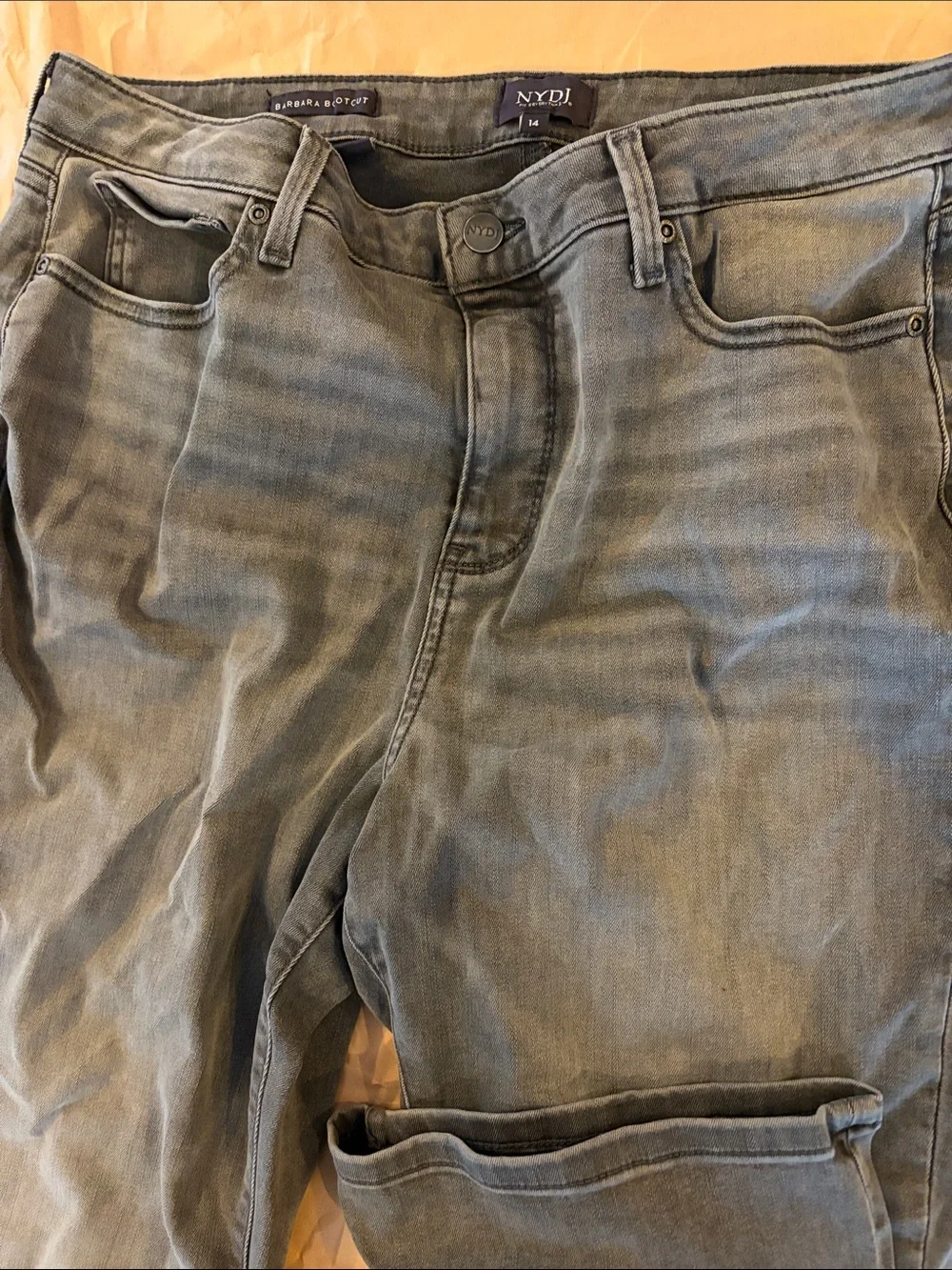 NYDJ - women's jeans, Barbara Bootcut, size 14, gray